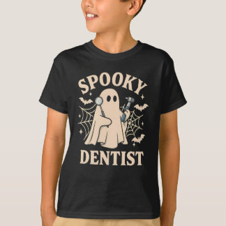 Spooky Dentist Costume Halloween Ghost Dental T-Shirt