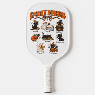 Spooky Dinkers– Halloween Pickleball Cats Carbon Fiber Pickleball Paddle