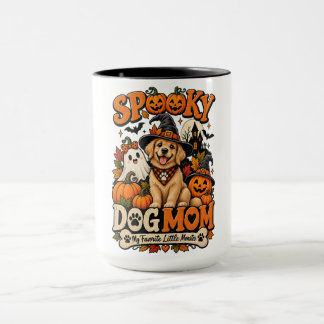 Spooky Dog Mom Halloween Cute Skeleton Dog Lover Mug