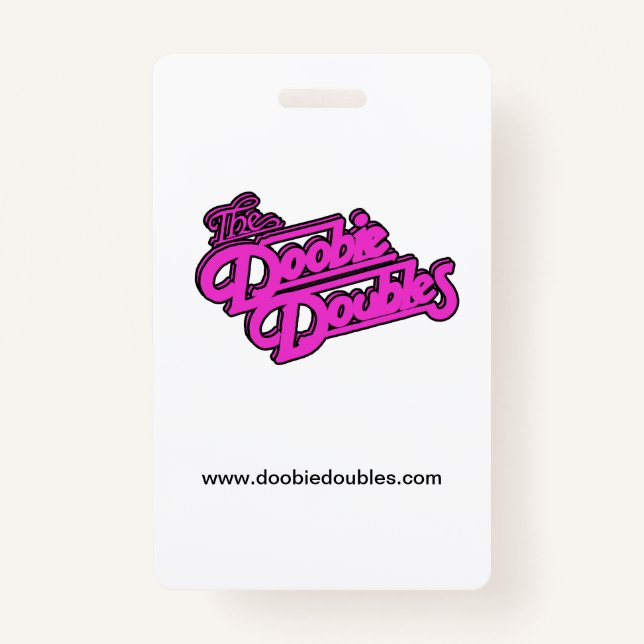 Spooky Doobie Doubles Halloween Name Tag Badge (Back)