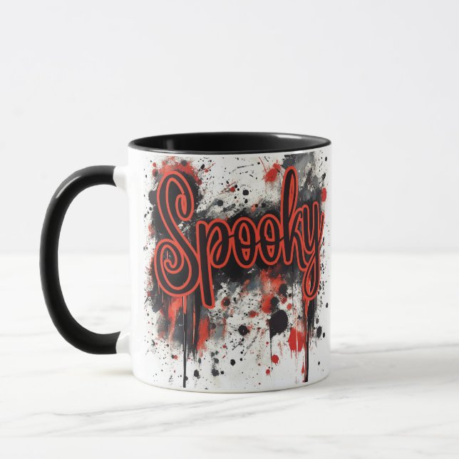 Spooky Drip Halloween Mug (Left)