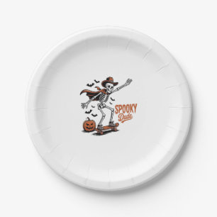 Spooky Dude Spooky Season Paper Plates