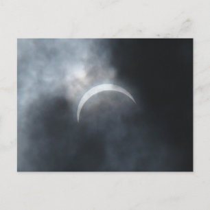 Spooky Eclipse Storm Clouds 2017 Announcement Postcard