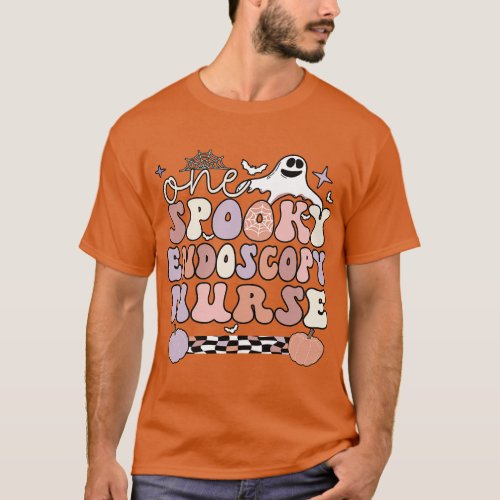 Spooky Endoscopy Nurse Halloween Endoscopy Nursing T_Shirt