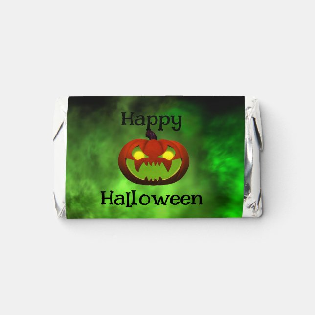 Spooky Evil Halloween Pumpkin Hershey's Miniatures (Front)