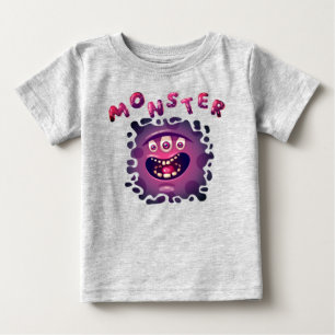 Spooky Expressions Fun Monster Face Baby T-Shirt