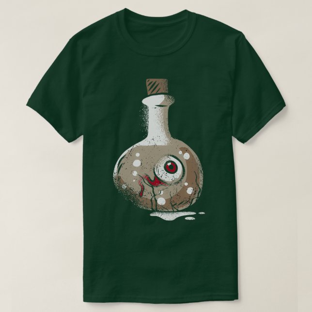 Spooky Eye in Alchemy Vessel T-Shirt (Design Front)