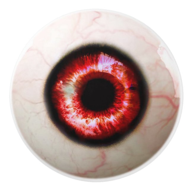 Spooky Eyeball Ceramic Knob (Front)