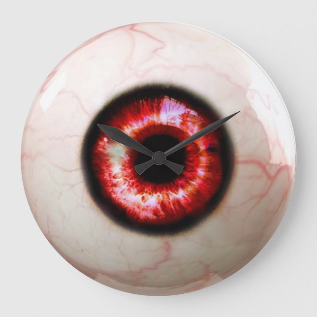 Spooky Eyeball Large Clock (Front)