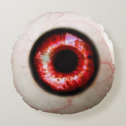 Spooky Eyeball Round Pillow