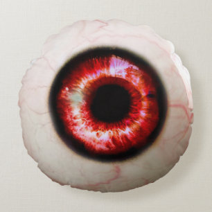 Spooky Eyeball Round Pillow