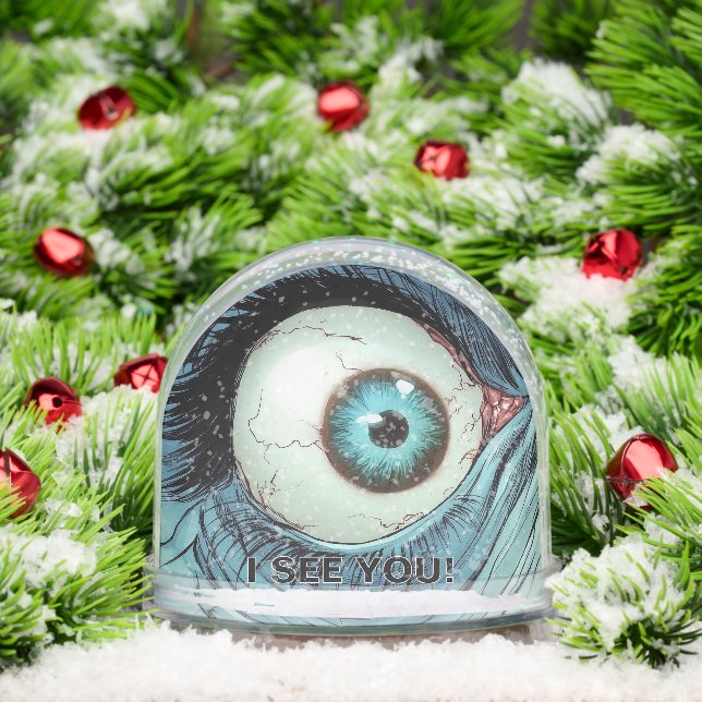 Spooky Eyeball Snow Globe (Christmas)
