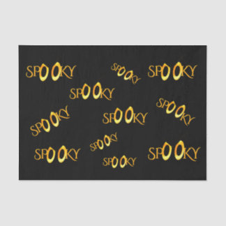 Spooky Eyes Cartoon w Monogram Tissue Paper
