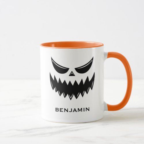 Spooky Fall Halloween Pumpkin Jack O lantern  Mug