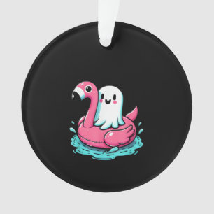 Spooky Flamingo Funny Spooky Summer Summerween Ornament