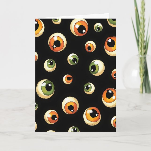 Spooky Floating Eyes Card (Front)