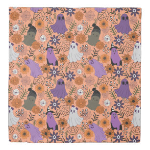Spooky floral duvet cover