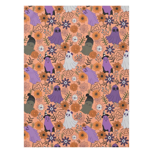 Spooky floral tablecloth (Front)