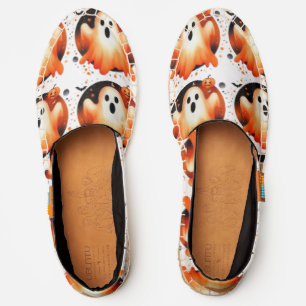 Spooky Friendly Ghost Halloween Boo Orange Friend Espadrilles