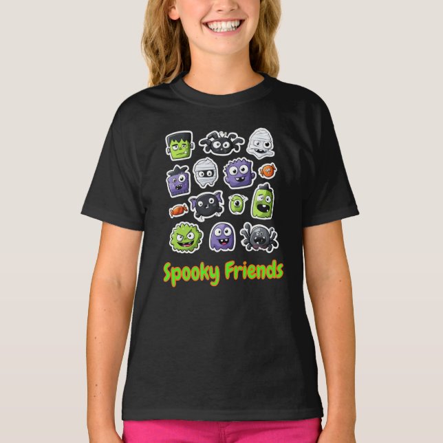 Spooky Friends Halloween T-Shirt (Front)