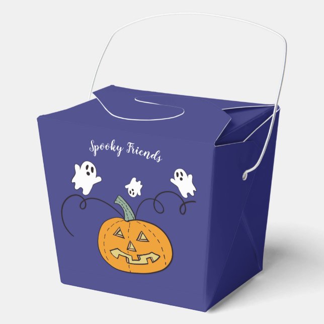 "Spooky Friends Treat Box" Favor Boxes (Front)