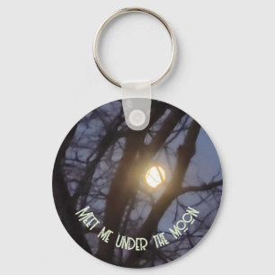 Spooky Full Moon Keychain