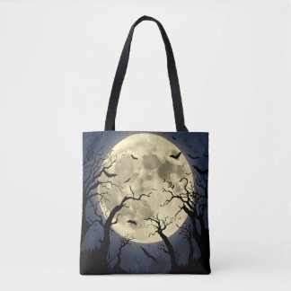 Spooky Full Moon Tote Bag