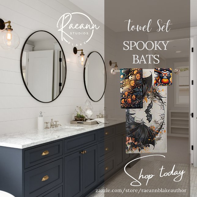 Spooky Fun Halloween Bath Towel Set (Creator Uploaded)