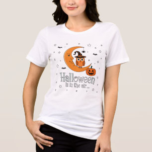 Spooky Fun: Halloween Magic Fills the Air Tri-Blend Shirt