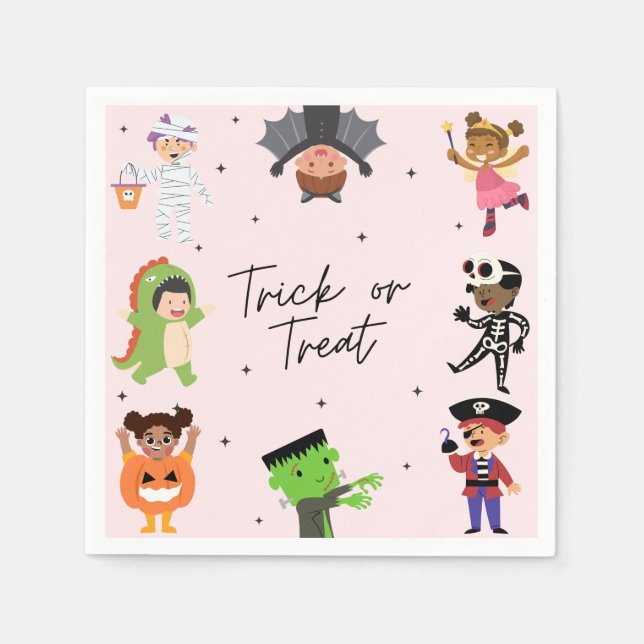 Spooky Fun Halloween Napkins for Kids’ Party (Front)
