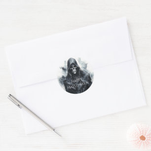 Spooky Fun Specter Classic Round Sticker