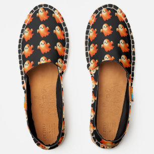 Spooky Funky Cute Friendly Boo Halloween Ghost Espadrilles