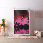 Spooky, funny halloween design fabric