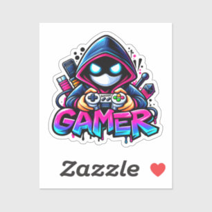 Spooky Gaming – Halloween Gamer Ghost Controller D Sticker