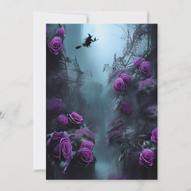 Spooky Garden Halloween Party Invitation (Front)