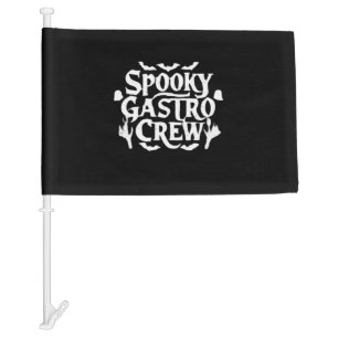 Spooky Gastro Crew Gastro Nurse Halloween Classic Car Flag