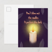 Spooky Ghost & Candle Halloween