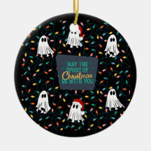 Spooky Ghost Christmas Ornament