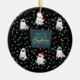 Spooky Ghost Christmas Ornament