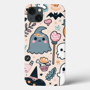 Spooky Ghost Cowboy Cute Halloween Boo Western Pas iPhone 13 Case