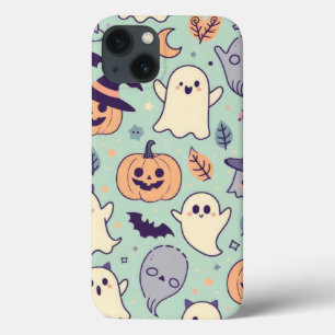 Spooky Ghost Cowboy Cute Halloween Boo Western Pas iPhone 13 Case