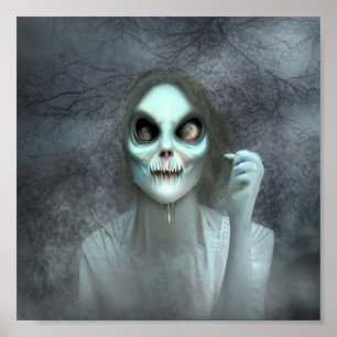 Spooky Ghost Creepy Poster