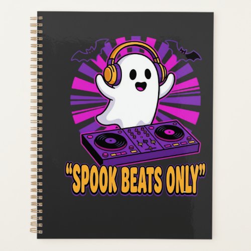 Spooky Ghost DJ Halloween Beats Design_1 Planner