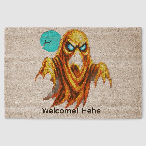 Spooky Ghost Fiber Doormat