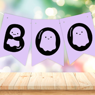 Spooky Ghost Halloween Birthday Bunting Flags