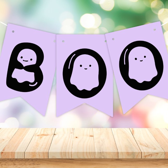 Spooky Ghost Halloween Birthday Bunting Flags (Creator Uploaded)