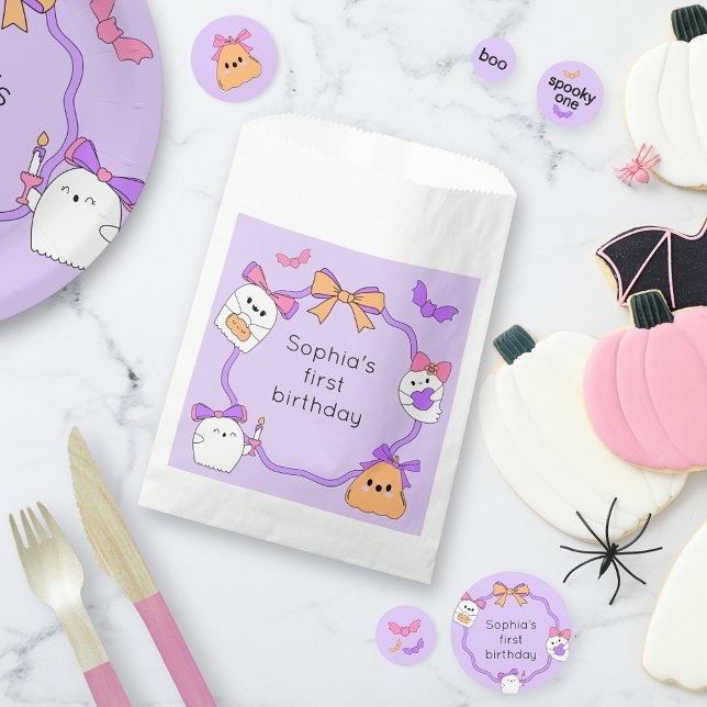 Spooky Ghost Halloween Birthday Favor Bag (Creator Uploaded)