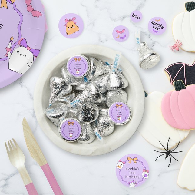 Spooky Ghost Halloween Birthday Hershey®'s Kisses® (Creator Uploaded)