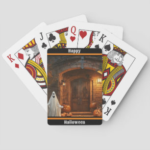 Spooky Ghost Halloween Collection Poker Cards