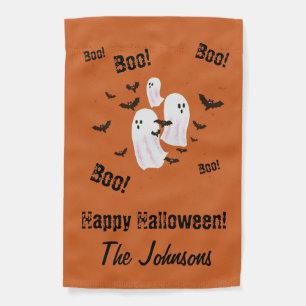 Spooky Ghost Halloween Decor Garden Flag